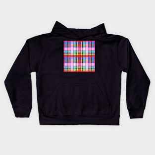 Bright Plaid Kids Hoodie